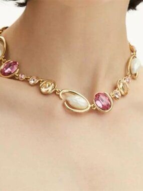 Oscar de la Renta Baroque Pearl O Necklace
